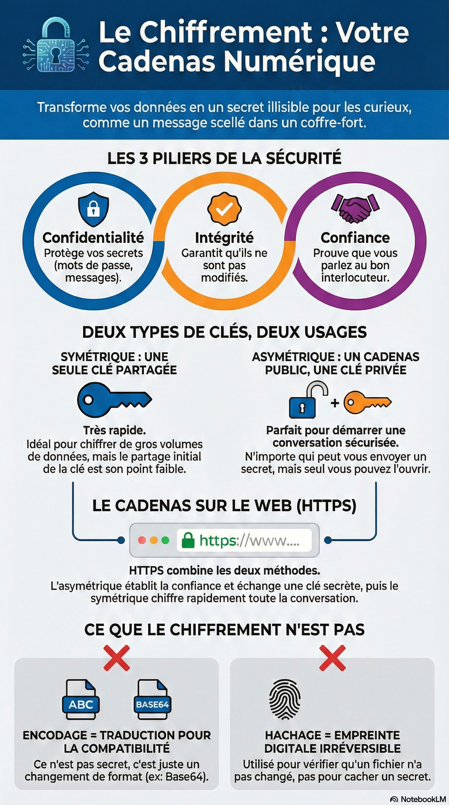 Infographie : Chiffrement (encryption)