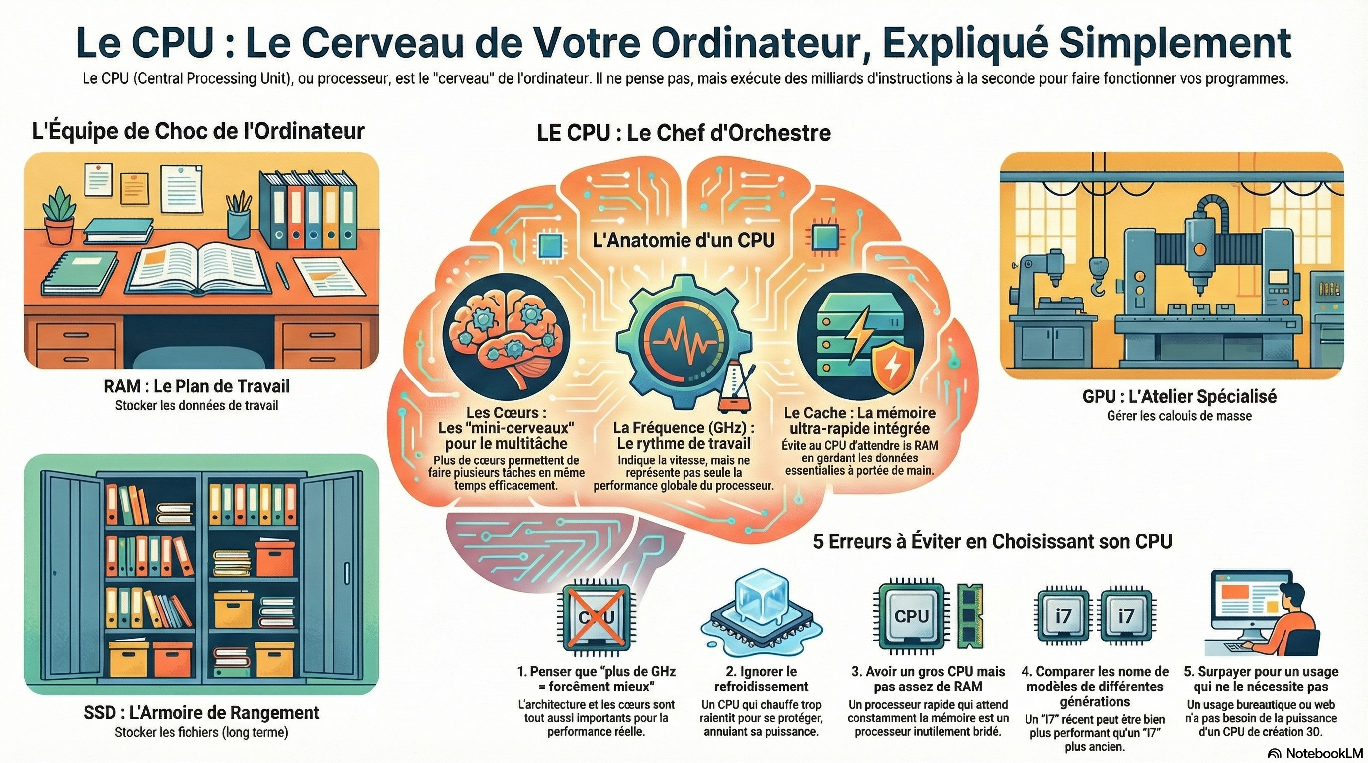 Infographie : CPU (processeur)