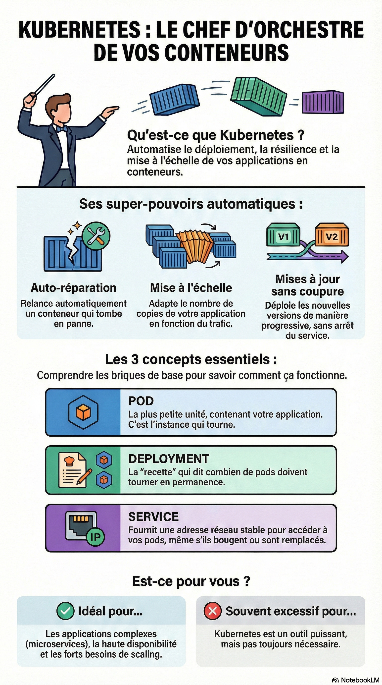 Infographie : Kubernetes